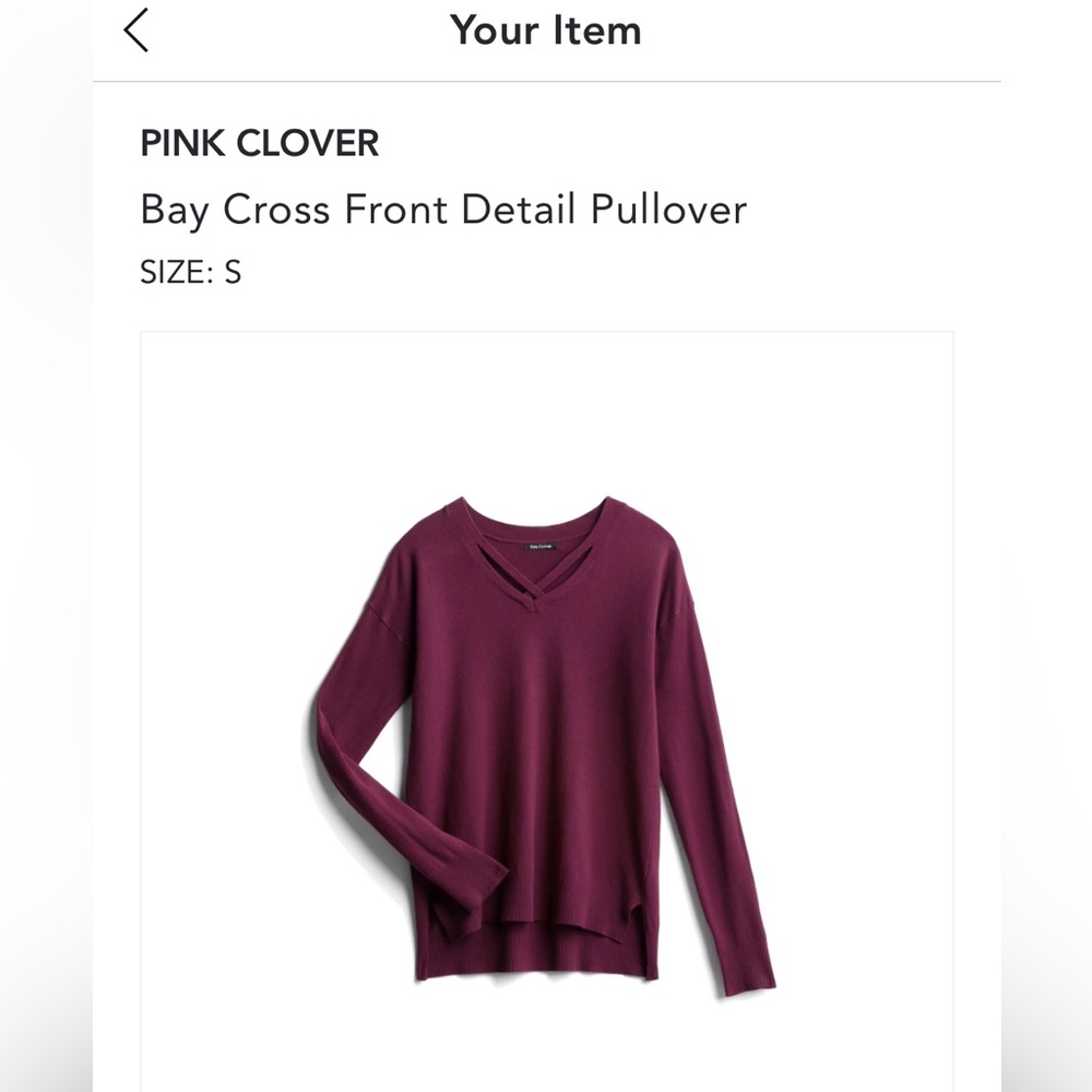 STITCH FIX Burgundy Long Sleeve